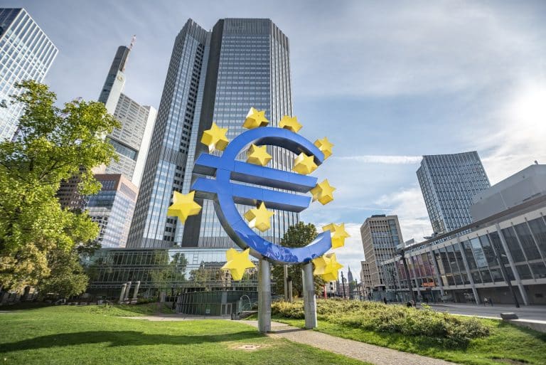 European Central Bank building in Frankfurt, Germany